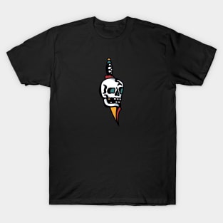 knife skull T-Shirt